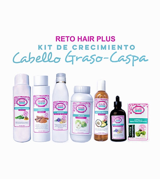 Kit de crecimiento cabello, Graso - Caspa