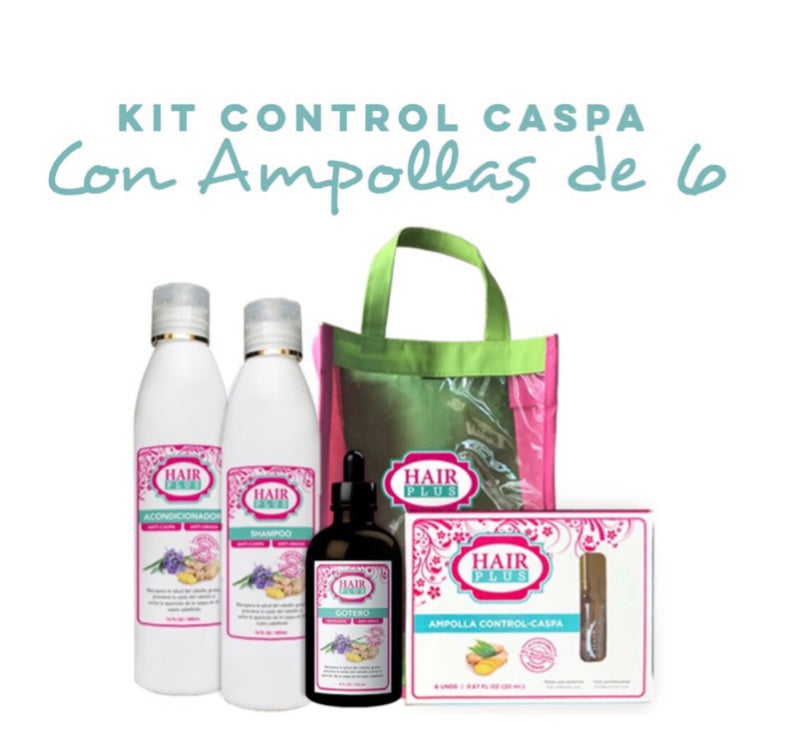 Kit para la caspa y grasa del cabello
