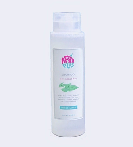 Shampoo para cabello rizo Afro Plus 16 onz